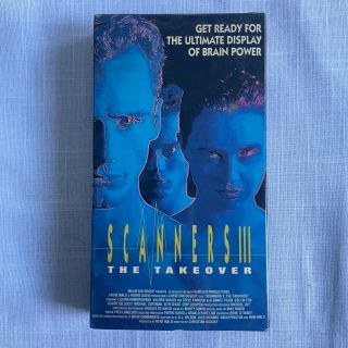 Scanners Iii 3 : The Takeover Vhs Sci - Fi Horror Republic Cult Rare Cover Art