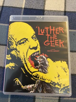 Luther the Geek (Blu - ray,  DVD).  w/ Rare OOP Slip Cover.  Vinegar Syndrome. 3