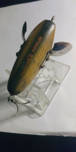 Vintage Tackle Box Fishing Lure Trenton Manufacturing Co.  Surface Doodler