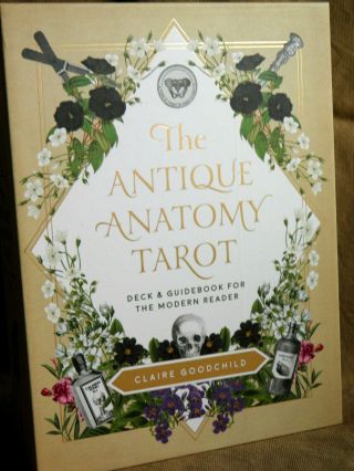 Antique Anatomy Tarot Kit By Claire Goodchild Deck & Book Set Oop