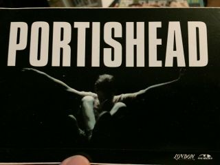 Portishead Rare Promo Sticker Only You Tour Dates Usa Beth Gibbons Singer