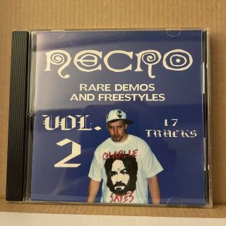 Necro - Rare Demos And Freestyles Vol.  2 Cd Non Phixion Ill Bill Not Vinyl Rap