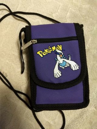 Nintendo Pokemon Lugia Game Boy Color Carrying Case Pouch Purple W/ Strap Rare