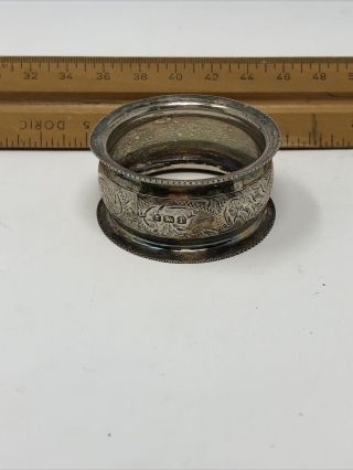 Antique Sterling Silver Napkin Ring - Hallmarked Birmingham England