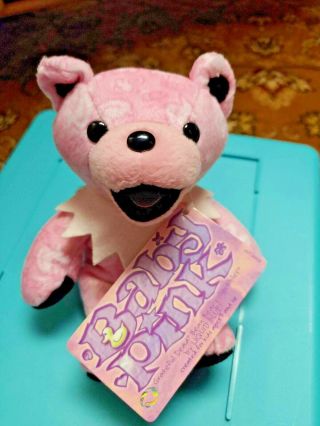 Grateful Dead Rare Bean Bear Baby Pink Jerry Garcia Phil Lesh