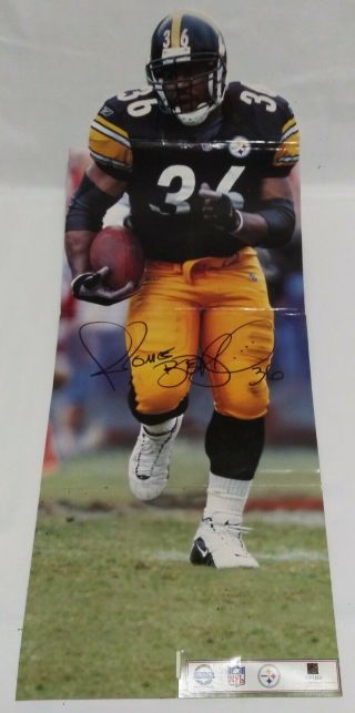 Pittsburgh Steelers Rare Jerome Bettis 16 " Stand Up Made By Steiner Sports