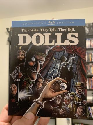 Dolls 1986 Bluray Slipcover Only Shout Scream Factory Oop Rare Horror