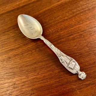 Watson Sterling Silver Figural Graduation Souvenir Spoon - Dated 1915