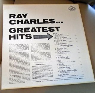 Rare Vintage 1959 Ray Charles ‎ - Greatest Hits - Vinyl LP Album Stereo Near 3