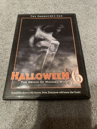 Halloween 6: The Origin Of Michael Myers (dvd) Producers Cut Rare