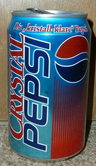 Old Rare Pepsi Cola Crystal Can Soda Cans Germany