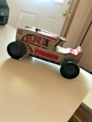 VINTAGE ANTIQUE MARX METAL TIN LITHO TRACTOR TOY WIND - UP 2