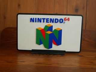 Nintendo 64 Store Display Sign - Rare Item