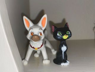 Disney Pixar Bolt Mittens Dog Cat Figurines Very Rare Htf Collectors Item