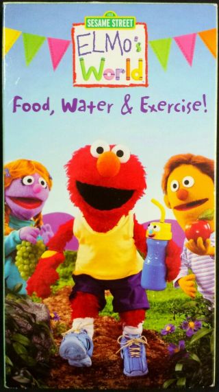 SESAME STREET ● ELMO ' S WORLD ● Food,  Water & Exercise ● RARE VHS Muppets Scuba 2