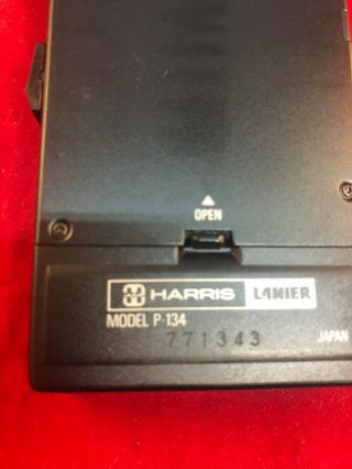 Vintage RARE Lanier P - 134 Micro Cassette Recorder w/ORIGINAL leather case. 3