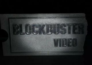 Rare Blockbuster Silver Ticket Wall Sign For Collector 2