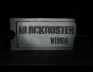 Rare Blockbuster Silver Ticket Wall Sign For Collector 4