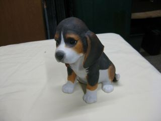 1990 Lenox Porcelain 6.  5 " Beagle Puppy Figurine Statue,  Rare,  Retired,