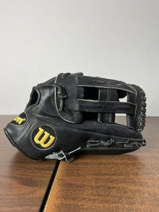 Rare Wilson A2000 1799 Pro Stock 12.  5 " Baseball Glove Black Righty Rht Game Euc