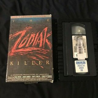 The Zodiak Killer (1985) Big Box Vhs Rare Horror Slasher
