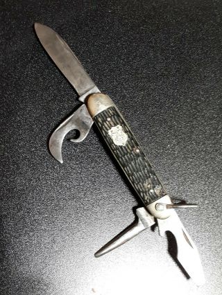 Rare Shield Be Prepared.  Vintage Like Kamp - King Imperial Pocket Knife