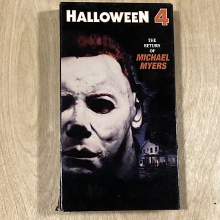 Halloween 4: The Return Of Michael Myers (vhs,  1998) Anchor Bay Horror Rare Dark