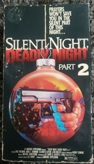 Silent Night,  Deadly Night Vhs 1984 Christmas Horror Usa Video Rare.  B - 2