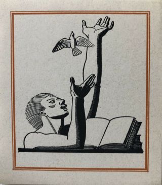 Rare Rockwell Kent Bookplate 1941 For The Greenland’s And Their Letterhead Press