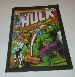 1974 The Incredible Hulk 181 1st App Wolverine 2007 Mini Comic Rare Promotional