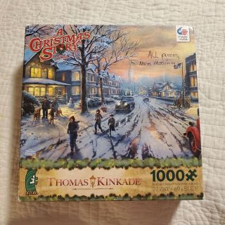 Ceaco Thomas Kinkade A Christmas Story 1000 Piece Jigsaw Puzzle Complete Rare