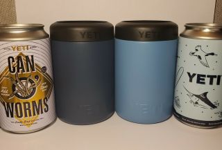 (2) Yeti Can Cooler Pop Top & Rare Air Stash Bank 12 Oz Tumblers