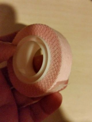 Scotch Pink Hair Set (Adhesive) Tape partial roll VERY RARE,  VERY HARD TO FIND 2