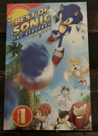 Best Of Sonic The Hedgehog Comics Volume 1 Hardcover Rare Hc Hb Sonic Archives