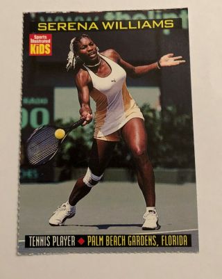 1999 Serena Williams Rare Rookie Sports Illustrated For Kids Card 814 Grade?