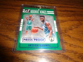 Jaylen Brown 2016 - 17 Donruss " Rookie Kings " Blue Press Proof Ssp/99 Rare