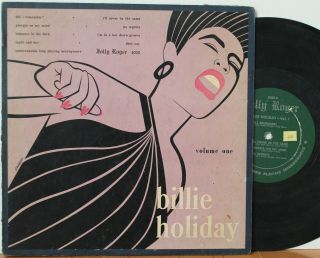Billie Holiday 10” Lp “volume One " Jolly Roger 5020 Rare Vocal Jazz