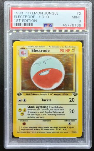 1st Edition Electrode Jungle Holo - Psa 9,  Strong 9