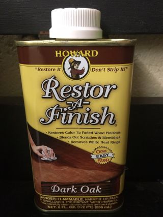 Howard Restor - A - Finish Dark Oak Wood Furniture Restorer 8 Oz