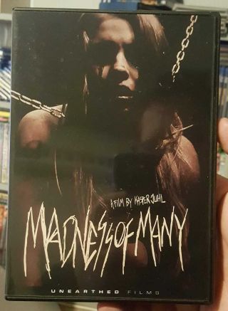 Madness Of Many 2013 Dvd Like - Unearthed Films Oop Rare Horror Torture Mvd