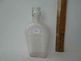 Antique Tennessee Coffin Type Half Pint Flask