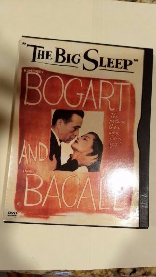 The Big Sleep (dvd,  2000 Contains Two Versions) Rare 1945 Drama - Played Once