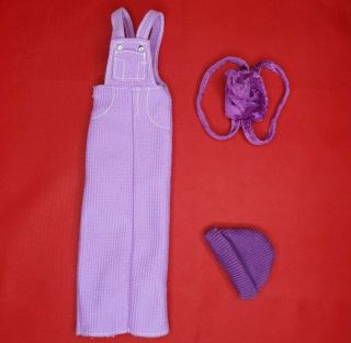 Barbie Purple Panic 1990s Cordroy Dress Set Vintage Dolls Clothes