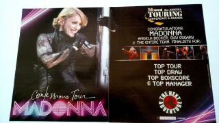 Madonna " Confession Tour " 2006 Rare Print Promo Poster Ad