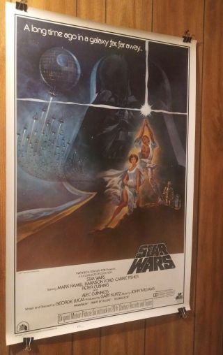 Star Wars 1sh Movie Poster Very Rare Soundtrack Style A