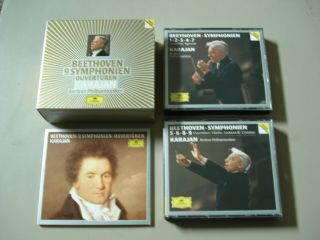 Beethoven 9 Symphonien Ouverturen Karajan 6 Cd Berlin Philharmoniker 1986 Rare