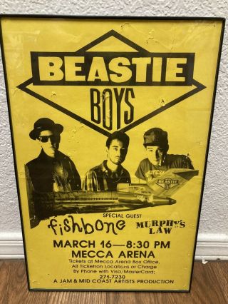 Beastie Boys License To Ill Concert Poster 1987 Rap Def Jam Rare