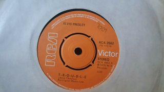 Elvis Presley,  " Trouble " Rare 7 " Vinyl - Rca 2562