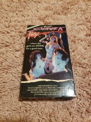The Last Slumber Party Vhs Gore 1987 Rare 80’s Cult