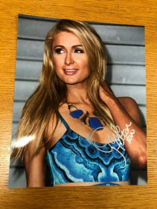 Paris Hilton Hand Signed 8 X 10 Photo Autograph - Rare Full Signature